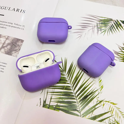 tpu Solid Color Simple Style Bluetooth earphone cover Phone Accessories