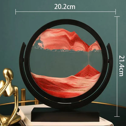 Creative  ornaments liquid decompression quicksand painting office desktop living room bedside table decorations birthday gift