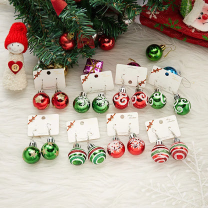 1 Pair Fashion Snowflake Plating Resin Drop Earrings