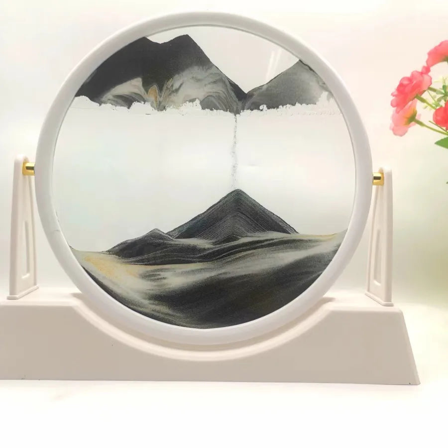 Creative  ornaments liquid decompression quicksand painting office desktop living room bedside table decorations birthday gift