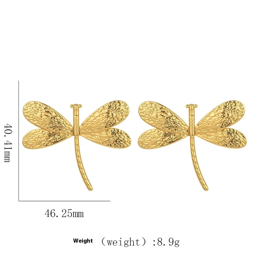 1 Pair Elegant Modern Style Geometric Plating Titanium Steel Ear Studs