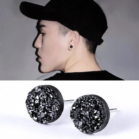 1 Piece Basic Simple Style Geometric Plating 925 Sterling Silver Crystal Ear Studs