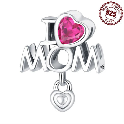 1 Piece 925 Sterling Silver Zircon Human Heart Shape Polished Pendant Beads Jewelry Accessories