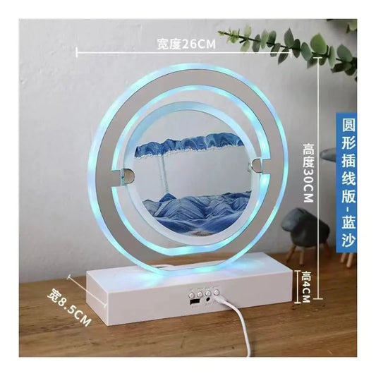 Creative quicksand table lamp bedroom bedside lamp fashion romantic simple decorative atmosphere lamp Net Red personality Bluetooth stereo