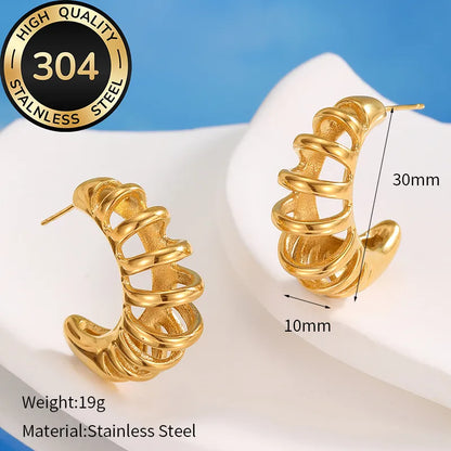 1 Pair Casual Retro Classic Style Solid Color Inlay 304 Stainless Steel Pearl Ear Studs