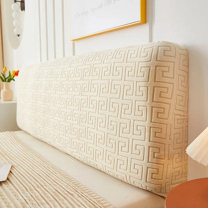 Simple Japanese Style Three-Dimensional Jacquard Headcover Full Covering Bedside Backrest Dust Cover Soft Covering Headcover