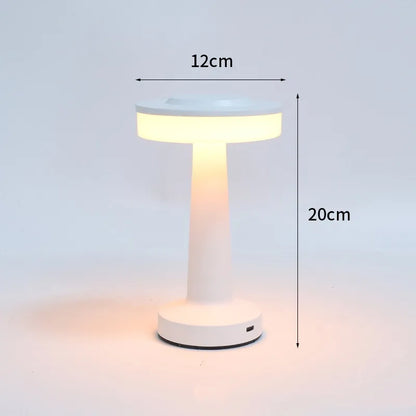Modern Nordic Creative Bedside Bar Bedroom USB Charging Touch Iron Art Dumbbell Table Lamp Night Light Atmosphere Decorative Lamp