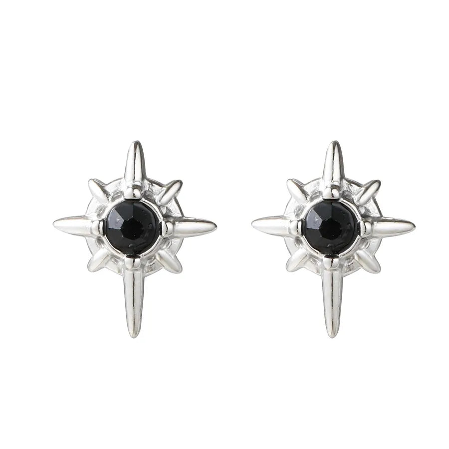 1 Pair Simple Style Classic Style Solid Color Inlay Titanium Steel Rhinestones Ear Studs