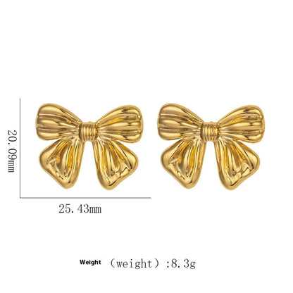 1 Pair Elegant Modern Style Geometric Plating Titanium Steel Ear Studs