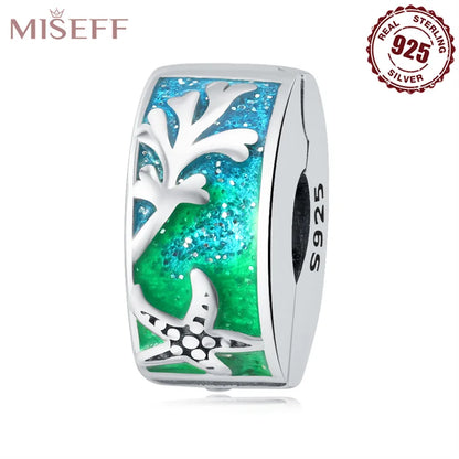 1 Piece 925 Sterling Silver Pearl Zircon Tortoise Polished Pendant Beads Spacer Bars Jewelry Accessories