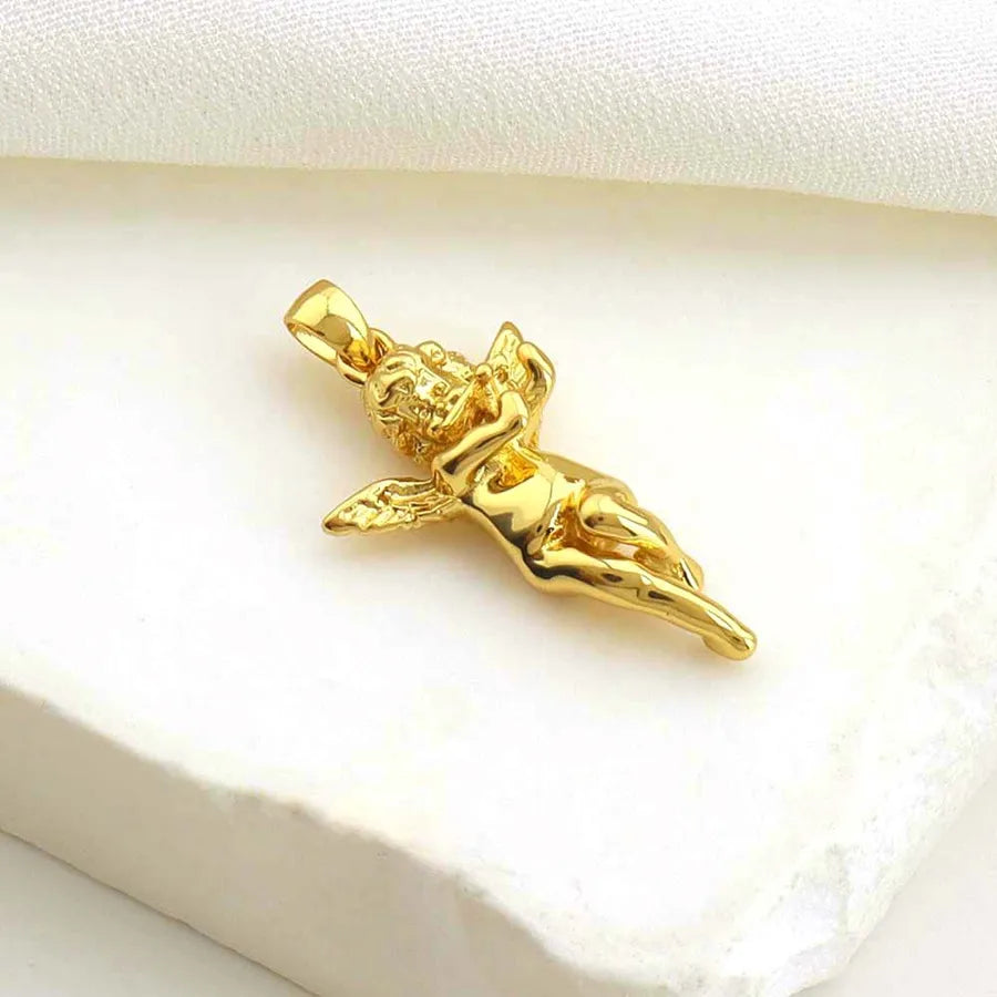 1 Piece 16 * 19mm Copper Star Heart Shape Polished Pendant Jewelry Accessories