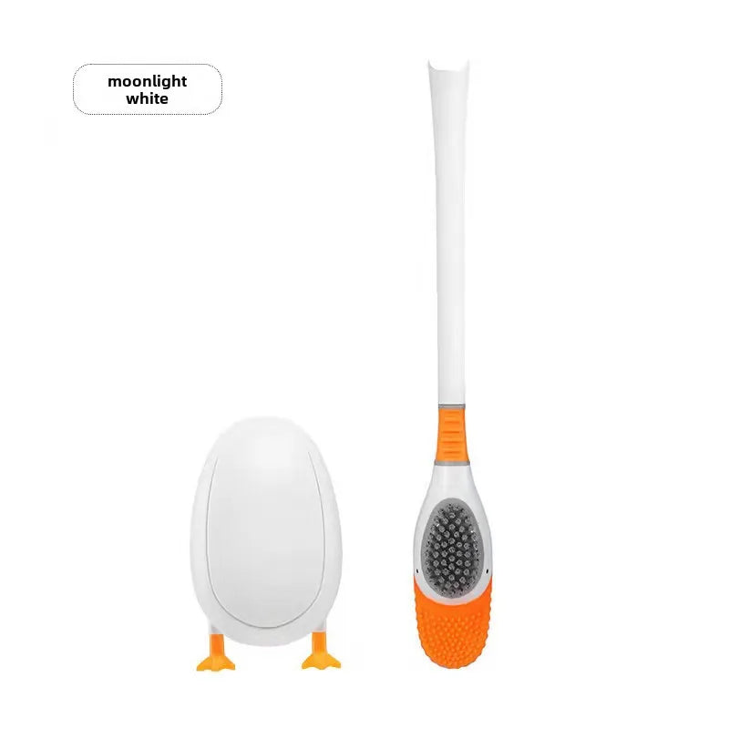 Creative Diving Duck Silicone Toilet Brush Household Wall-mounted Toilet Brush with Base Wall-mounted Cleaning suit Bathroom