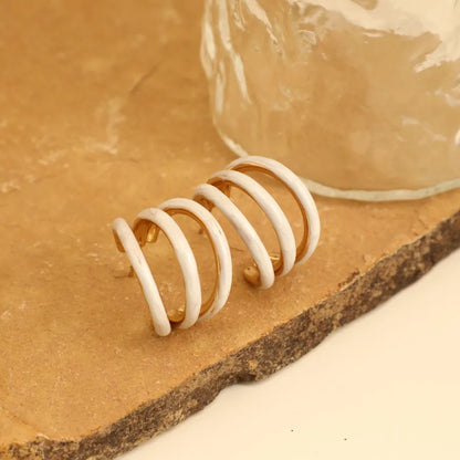 1 Pair French Style Romantic Streetwear C Shape 304 Stainless Steel Ear Studs