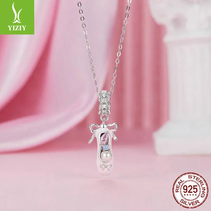 1 Piece 925 Sterling Silver Dance shoe Pendant