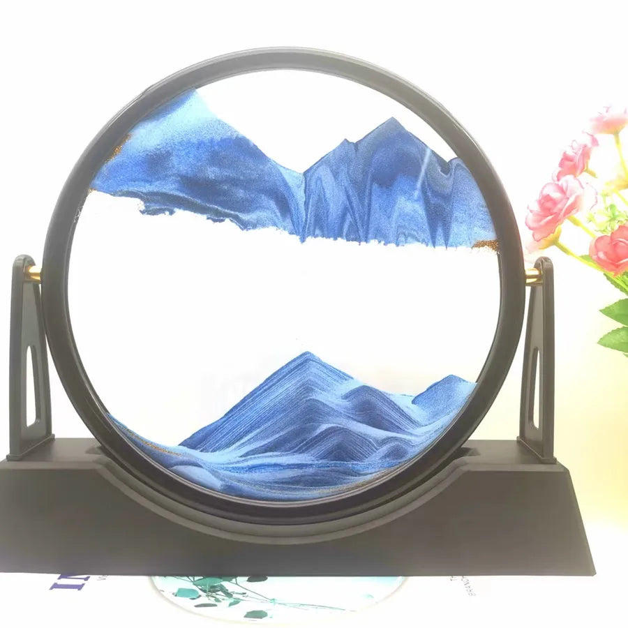 Creative  ornaments liquid decompression quicksand painting office desktop living room bedside table decorations birthday gift