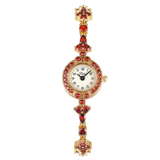 Vintage Style Round Lobster Clasp Quartz Women's Watches