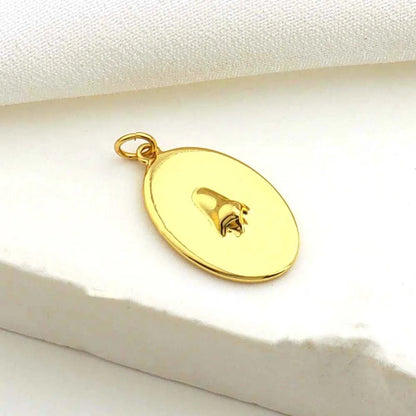 1 Piece 16 * 19mm Copper Star Heart Shape Polished Pendant Jewelry Accessories