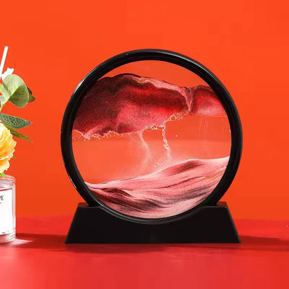 Creative  ornaments liquid decompression quicksand painting office desktop living room bedside table decorations birthday gift