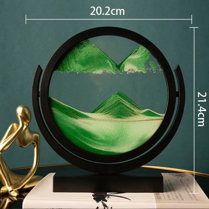 Creative  ornaments liquid decompression quicksand painting office desktop living room bedside table decorations birthday gift
