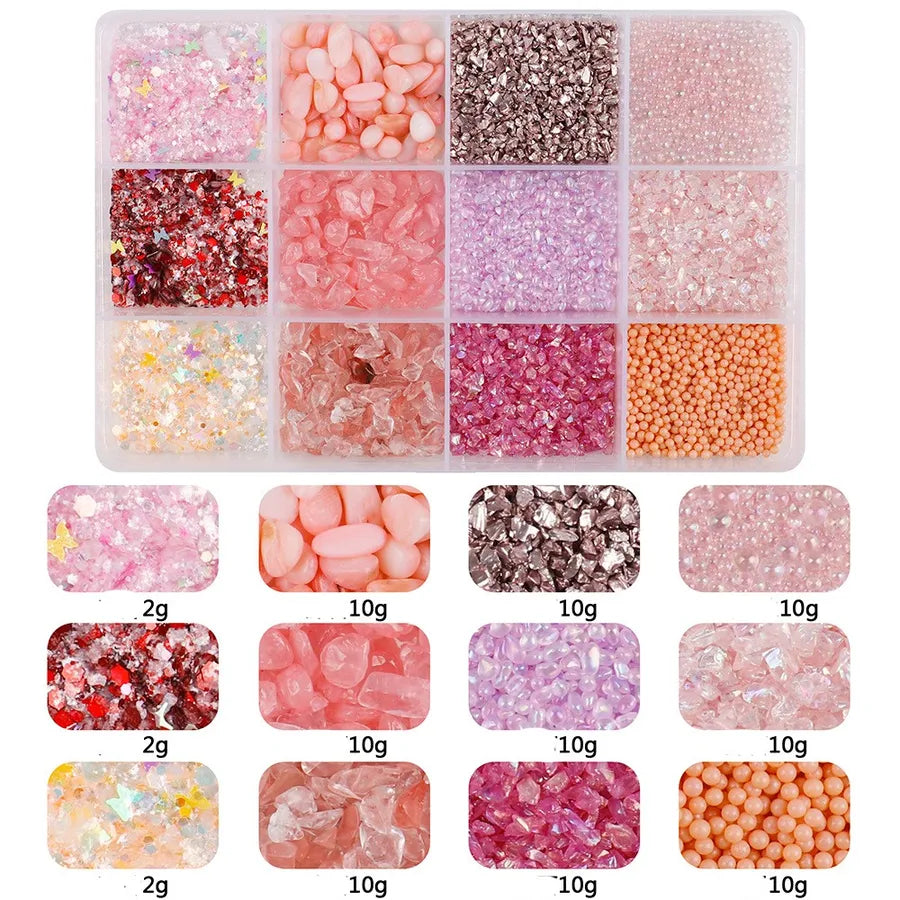 1 Box ABS Solid Color Beads
