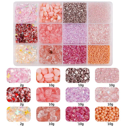 1 Box ABS Solid Color Beads