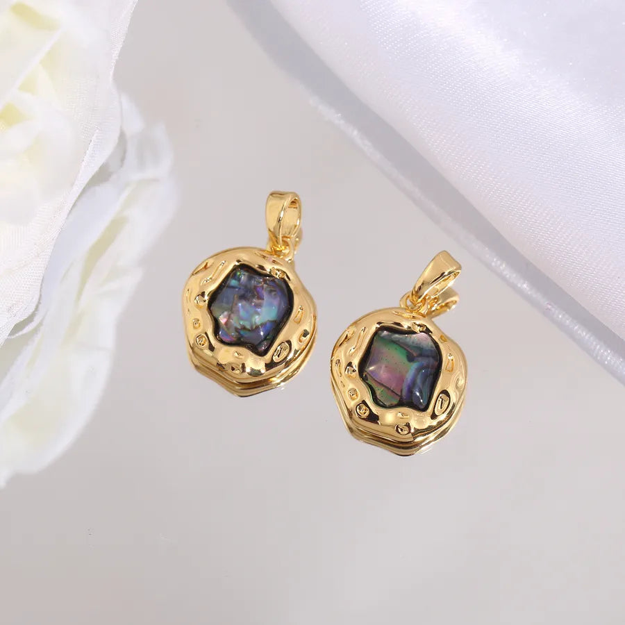 1 Piece 14 * 15mm Copper Heart Shape Rose Flower Pendant Jewelry Accessories