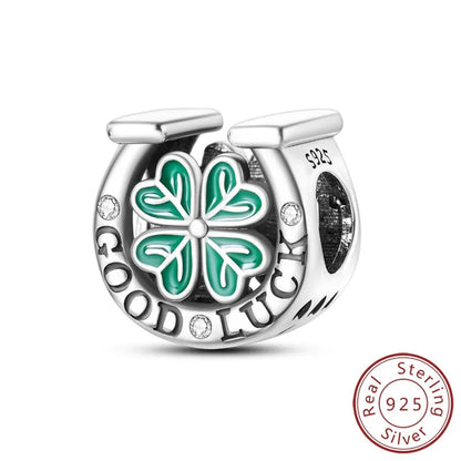 1 Piece 20.3*13.9mm 925 Sterling Silver Zircon Infinity Moon Pendant Beads Jewelry Accessories