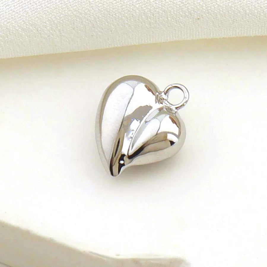 1 Piece 16 * 19mm Copper Star Heart Shape Polished Pendant Jewelry Accessories