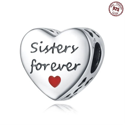 1 Piece 925 Sterling Silver Zircon Human Heart Shape Polished Pendant Beads Jewelry Accessories