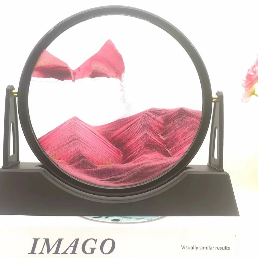 Creative  ornaments liquid decompression quicksand painting office desktop living room bedside table decorations birthday gift