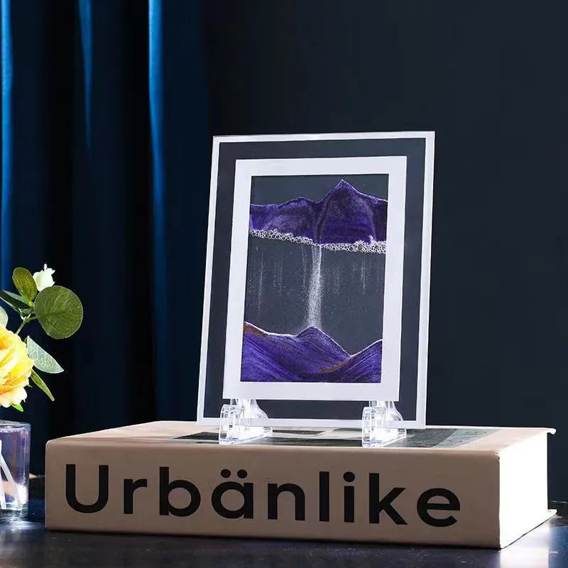 Creative  ornaments liquid decompression quicksand painting office desktop living room bedside table decorations birthday gift