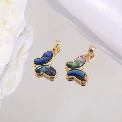 1 Piece 14 * 15mm Copper Heart Shape Rose Flower Pendant Jewelry Accessories