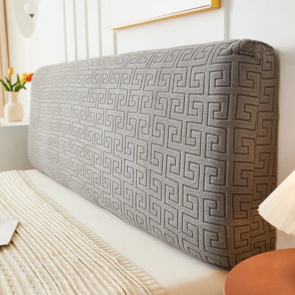 Simple Japanese Style Three-Dimensional Jacquard Headcover Full Covering Bedside Backrest Dust Cover Soft Covering Headcover