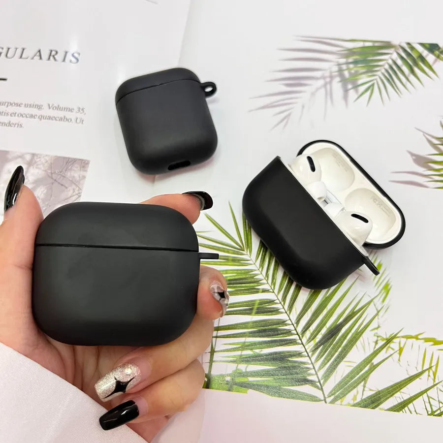 tpu Solid Color Simple Style Bluetooth earphone cover Phone Accessories