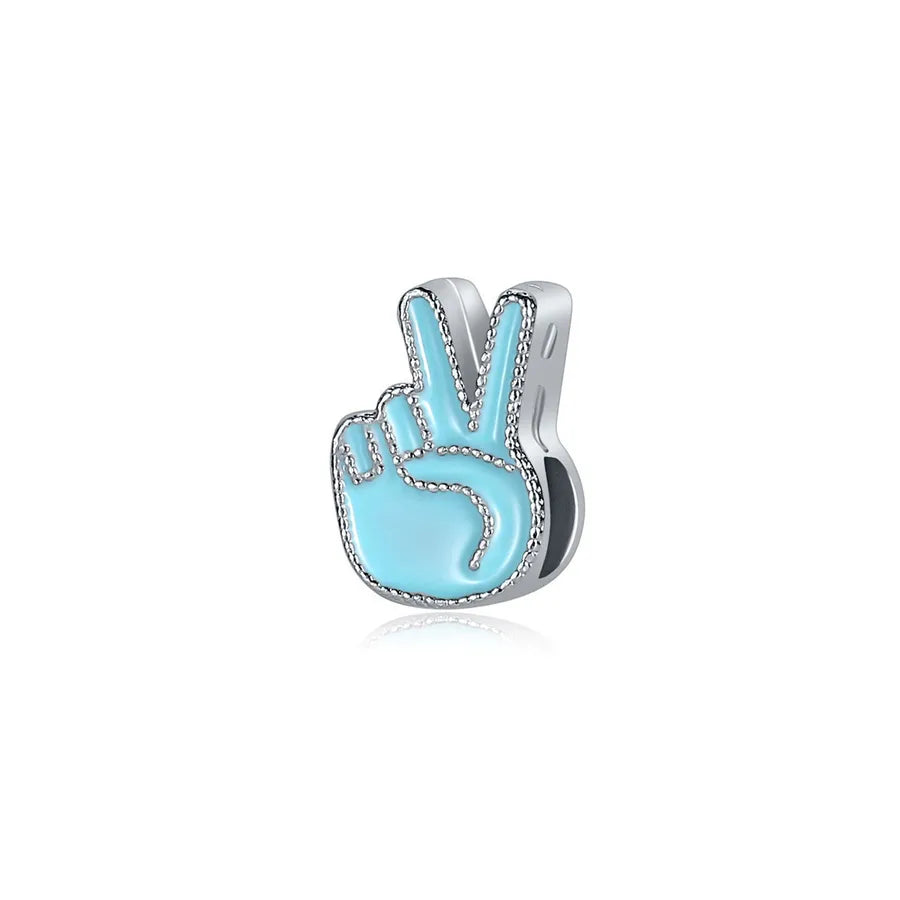 1 Piece 9*10mm Alloy Heart Shape Bow Knot Shell Beads