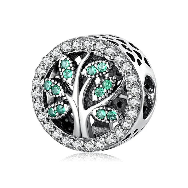 1 Piece 925 Sterling Silver Zircon Cactus Flower Pendants