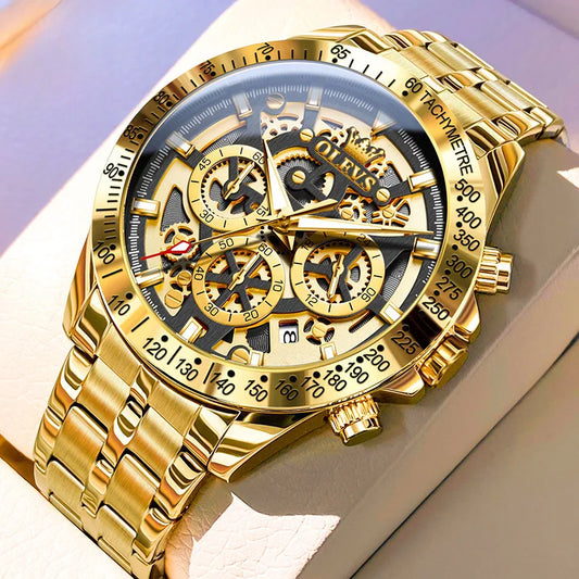 A new cross-border quartz watch made by Oli brand foreign trade wholesale selling waterproof men's watch men's watch