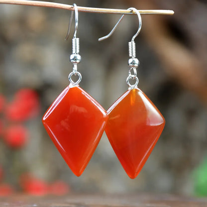 1 Pair Vacation Classic Style Geometric Alloy natural stone Drop Earrings
