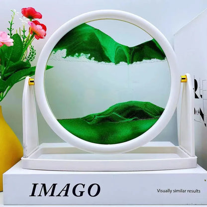 Creative  ornaments liquid decompression quicksand painting office desktop living room bedside table decorations birthday gift