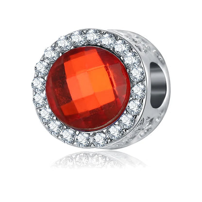 1 Piece 1.2*1.2*1cm  Alloy Round Beads