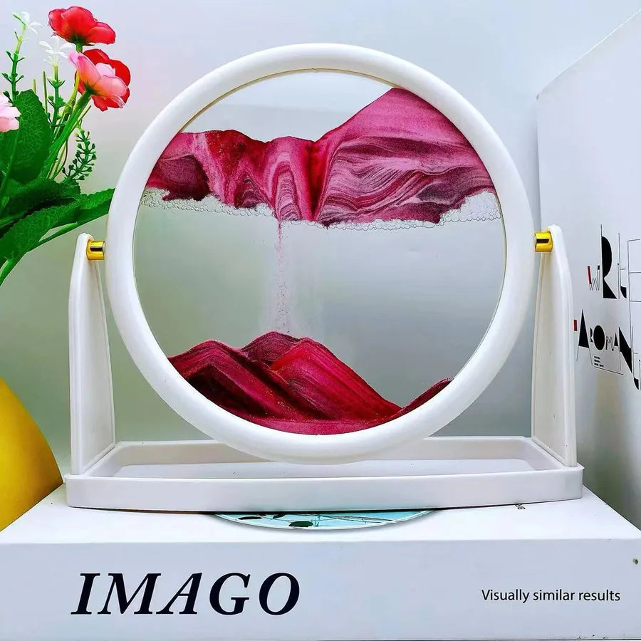 Creative  ornaments liquid decompression quicksand painting office desktop living room bedside table decorations birthday gift