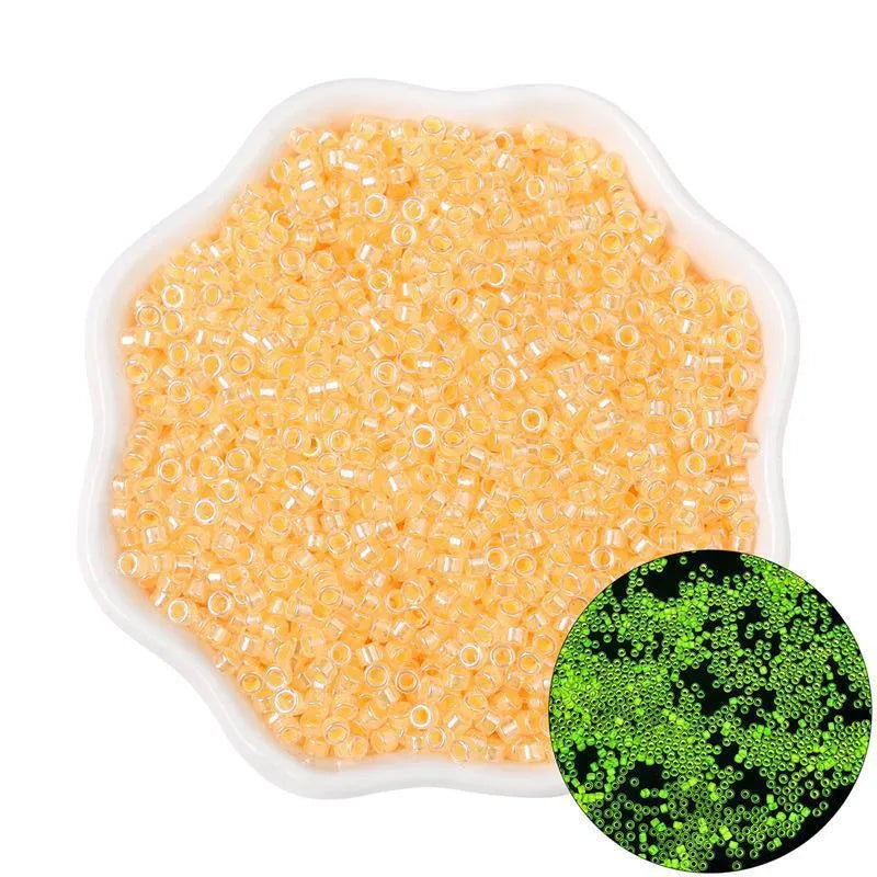 1 Pack Glass Solid Color Beads