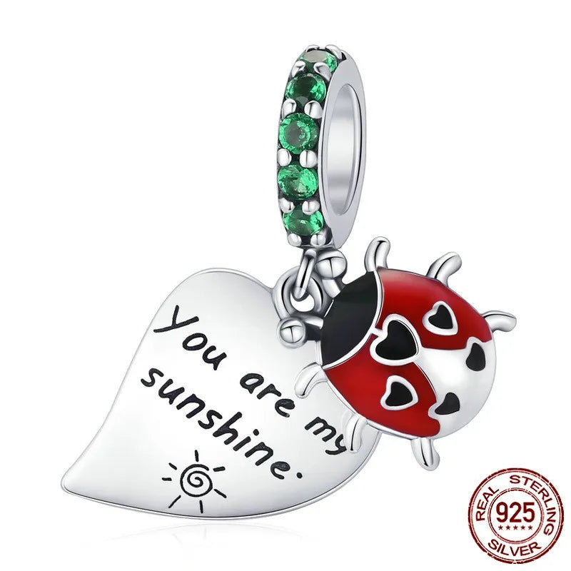 1 Piece 925 Sterling Silver Zircon Solid Color Pendant Jewelry Accessories