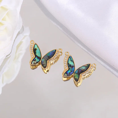 1 Piece 14 * 15mm Copper Heart Shape Rose Flower Pendant Jewelry Accessories