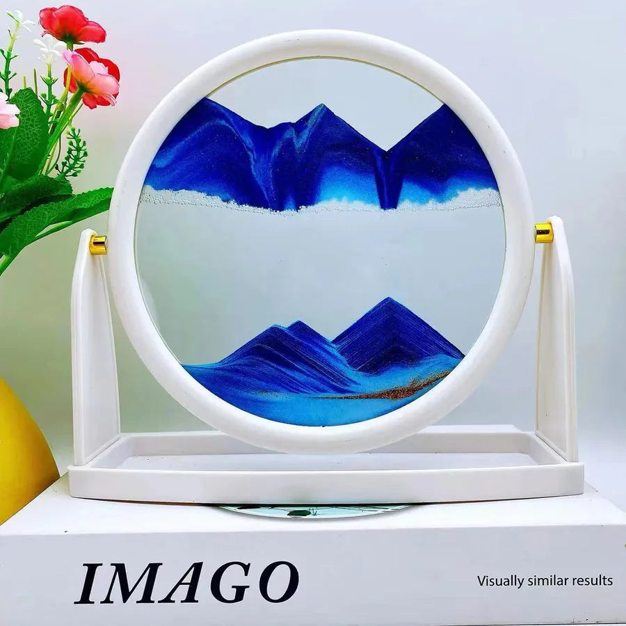 Creative  ornaments liquid decompression quicksand painting office desktop living room bedside table decorations birthday gift