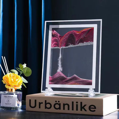 Creative  ornaments liquid decompression quicksand painting office desktop living room bedside table decorations birthday gift