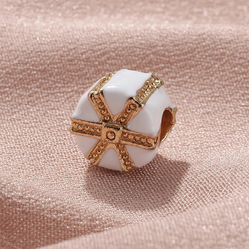 1 Piece 1*1*0.9cm Alloy Box Gift Box Beads