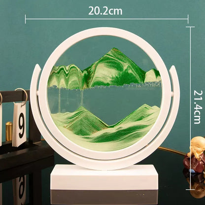 Creative  ornaments liquid decompression quicksand painting office desktop living room bedside table decorations birthday gift