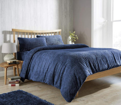 Teddy Fleece Duvet Cover Set for Winter Nights Plush Super Soft Ultimate Comfort in Single Double King Super King Fluffy Bedding by OLIVIA ROCCO