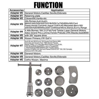 12PCS/13PCS/18PCS/21PCS/22PCS Durable And Reliable Convenient Rewind Back Brake 1 Set Car Disc Brake Caliper